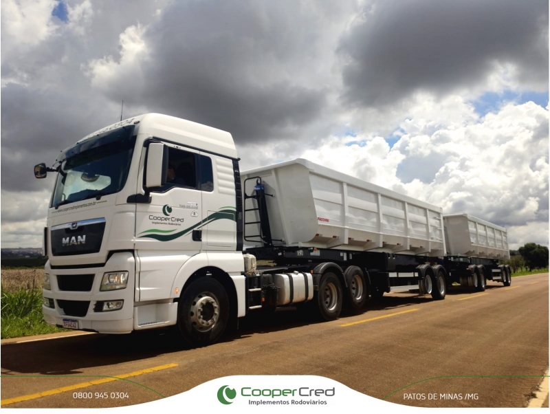 Rodocaçamba Facchini 35m³ 0km Dolly Rebaixado