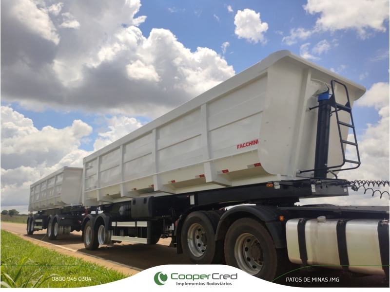 Rodocaçamba Facchini 35m³ 0km Dolly Rebaixado