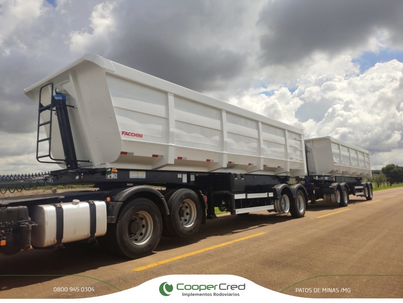 Rodocaçamba Facchini 35m³ 0km Dolly Rebaixado