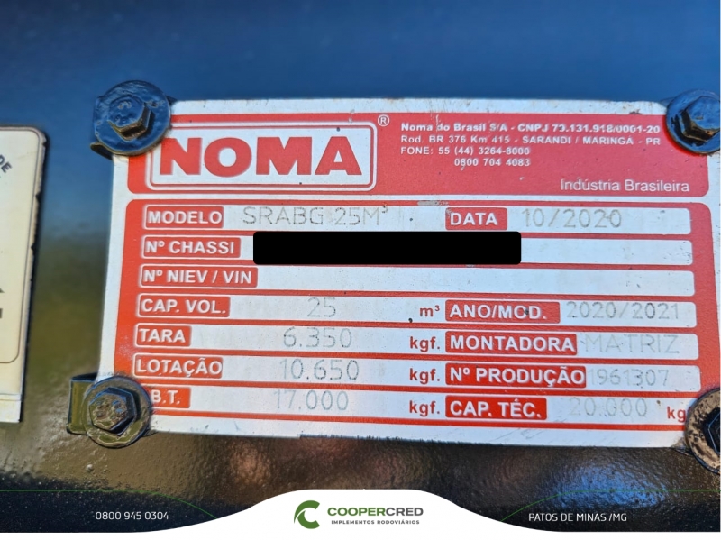 Bicaçamba Noma 20/21 25m³ + Fominha Revisada