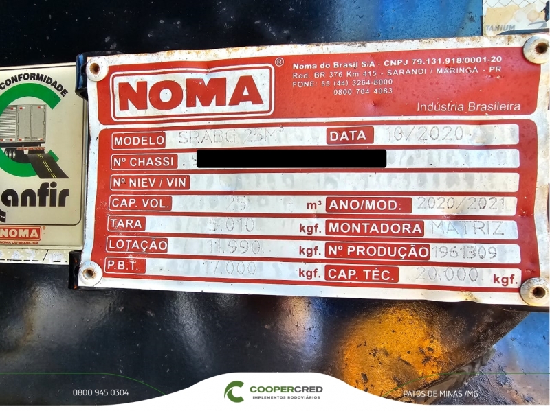 Bicaçamba Noma 20/21 25m³ + Fominha Revisada