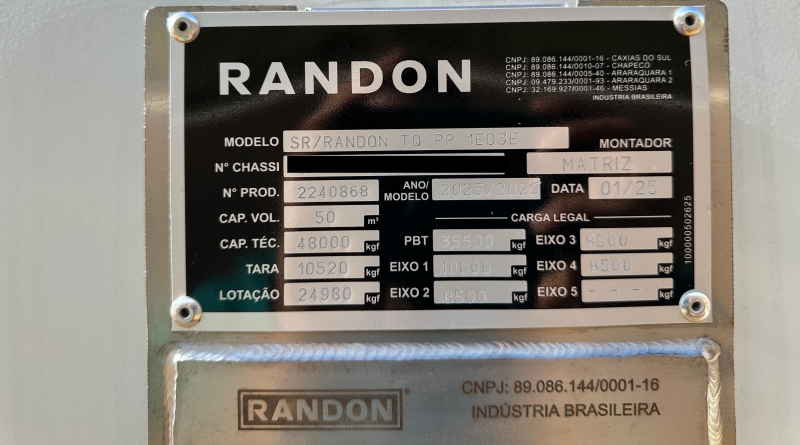 Tanque Randon 0 KM 4E à Pronta Entrega 50 Mil Litros