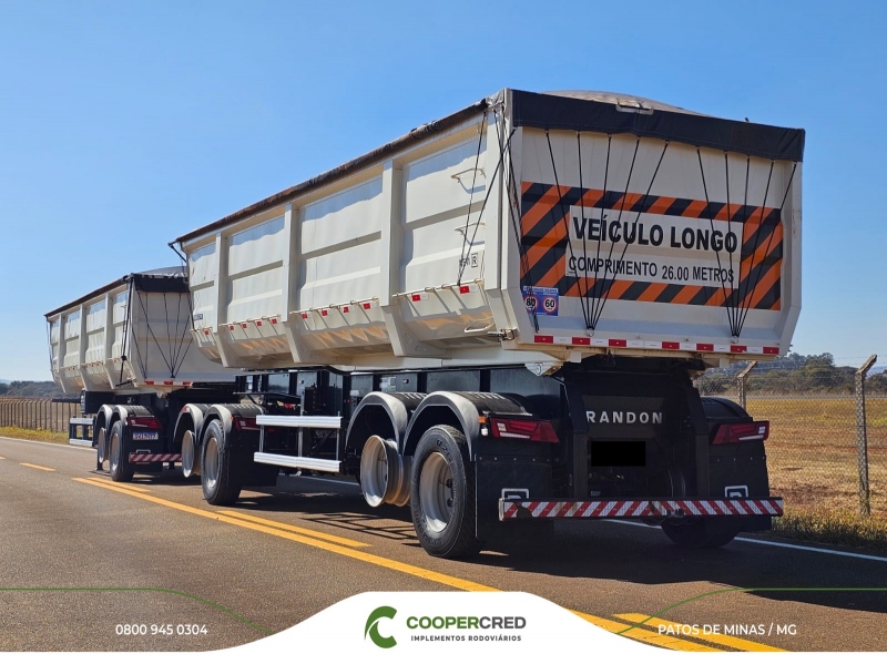Rodocaçamba Basculante Randon 23/24 + LONA FÁCIL