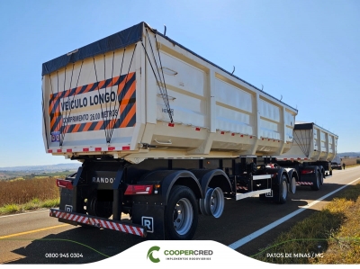 Rodocaçamba Basculante Randon 23/24 + LONA FÁCIL