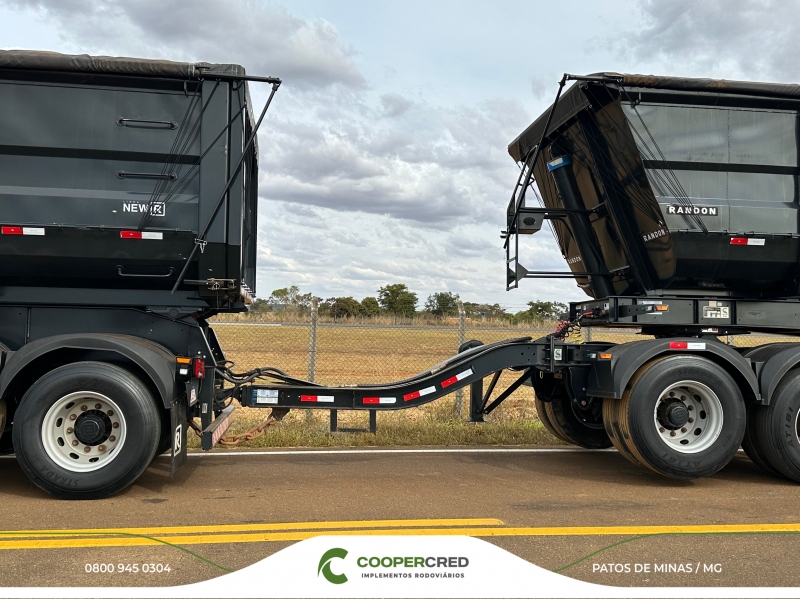 Rodocaçamba Randon 23/24 New R Com Pneus + LONA FÁCIL