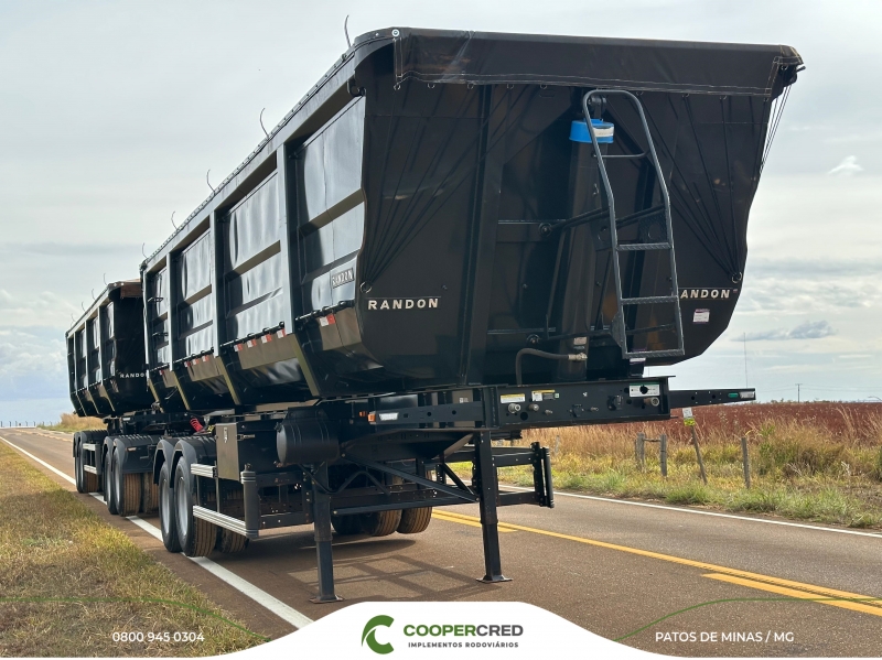 Rodocaçamba Randon 23/24 New R Com Pneus + LONA FÁCIL
