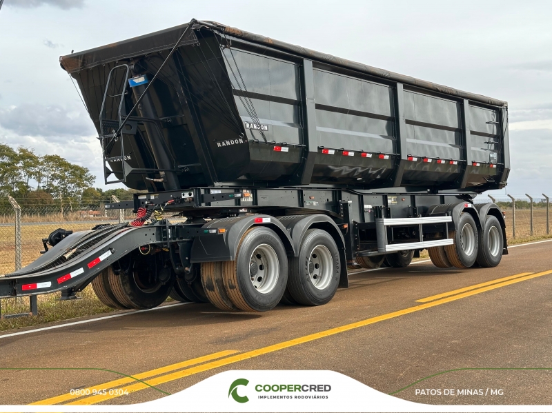 Rodocaçamba Randon 23/24 New R Com Pneus + LONA FÁCIL