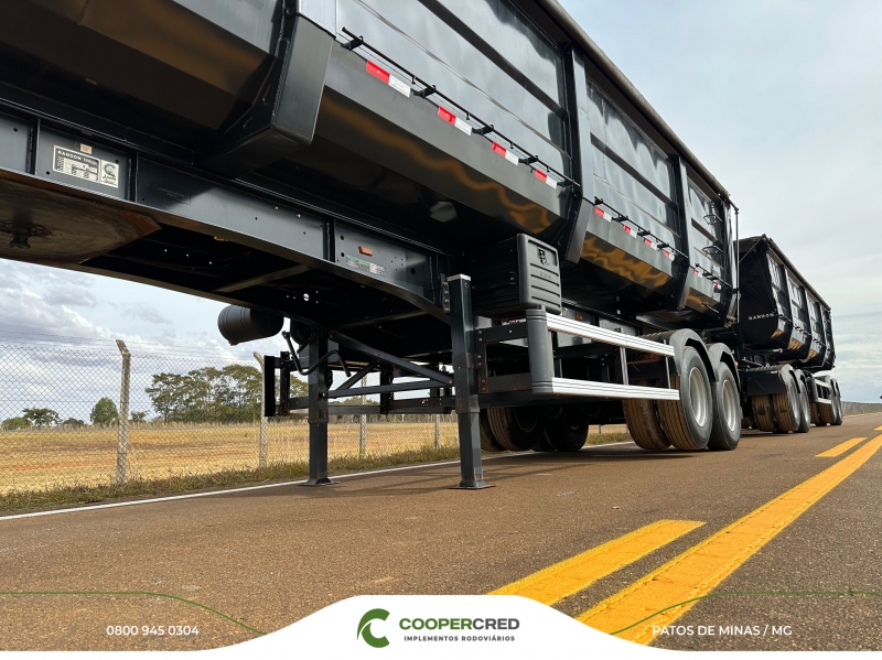 Rodocaçamba Randon 23/24 New R Com Pneus + LONA FÁCIL