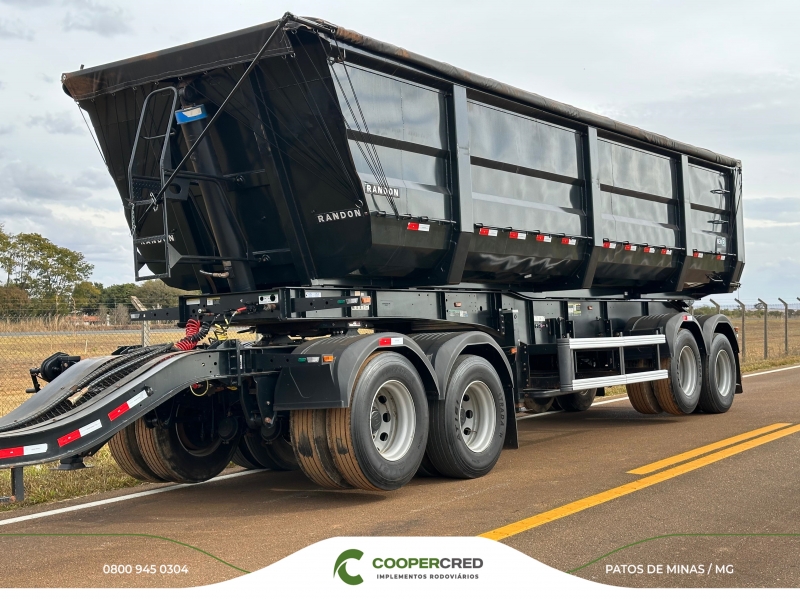 Rodocaçamba Randon 23/24 New R Com Pneus + LONA FÁCIL