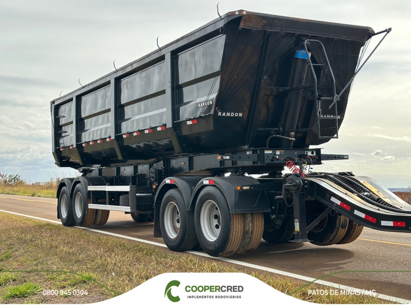 Rodocaçamba Randon 23/24 New R Com Pneus + LONA FÁCIL