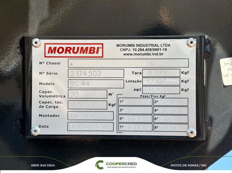 Basculante Morumbi 3 Eixos 2025 Emplacada s/Uso