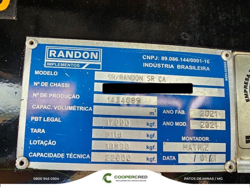 Rodotrem Graneleiro Randon 2021 Repasse