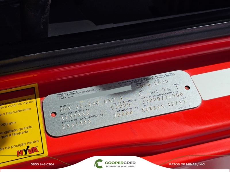 Tgx 28.440 Man 719 Mil Km 2014 6x2