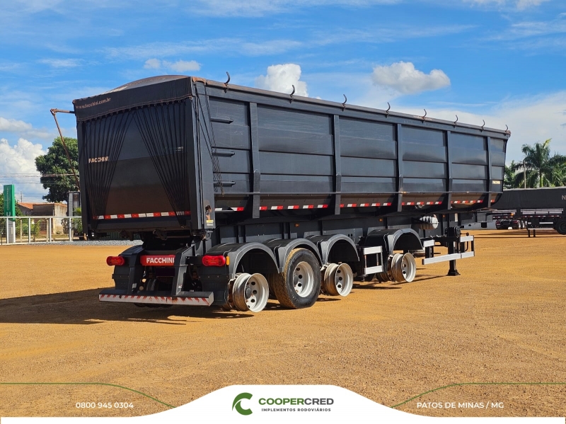 Basculante 4º Eixo Facchini 2024 Revisada 55m³ Lona Fácil