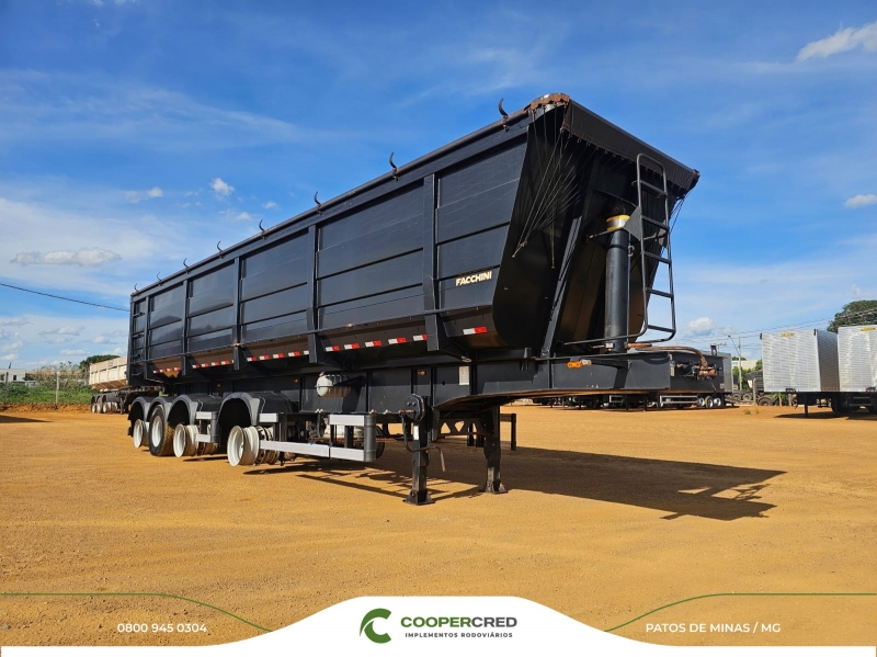 Basculante 4º Eixo Facchini 2024 Revisada 55m³ Lona Fácil