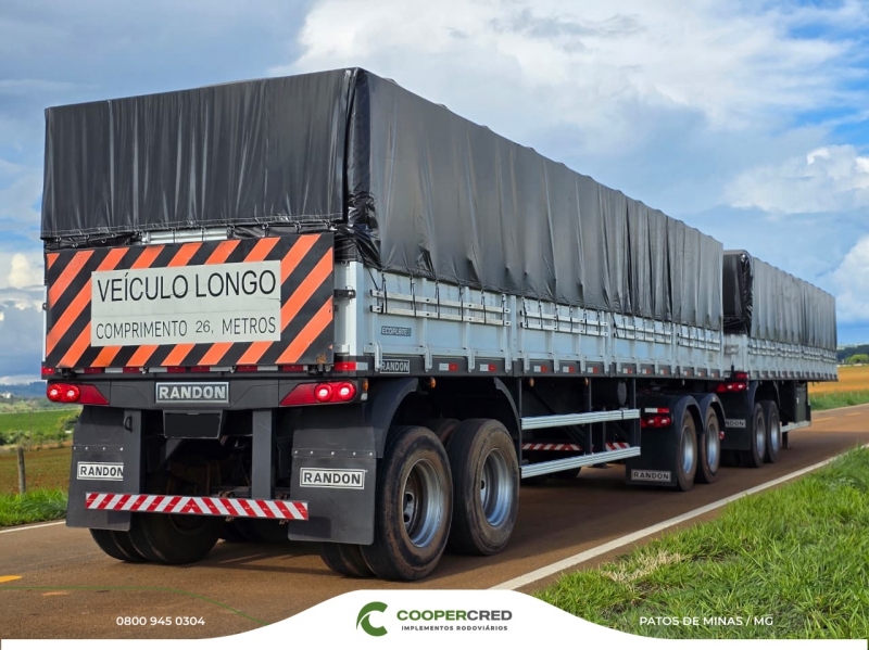 Rodotrem Graneleiro Randon Branca 21/22 9,40 x 1,80m