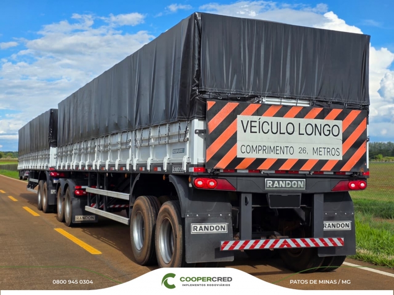 Rodotrem Graneleiro Randon Branca 21/22 9,40 x 1,80m