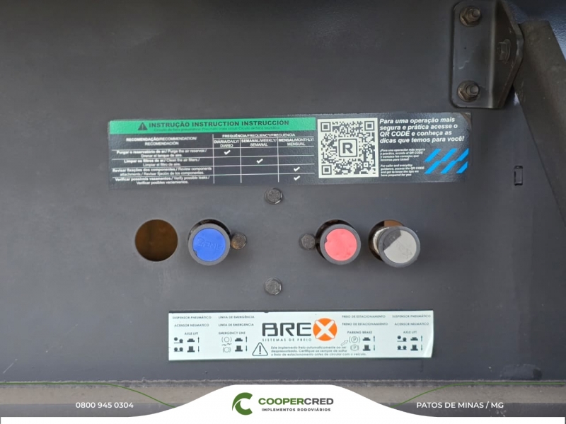 Rodotrem Graneleiro Randon Branca 21/22 9,40 x 1,80m