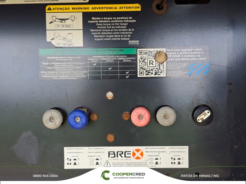 Graneleira 4º Eixo Randon Revisada 22/23 13,50m x 1,80m