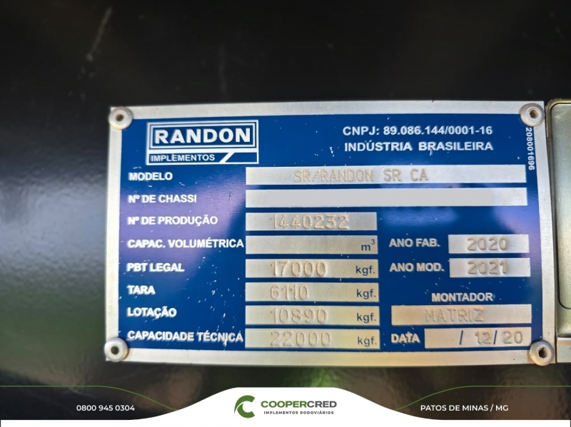 Rodotrem Graneleiro Randon Branca Revisada 2020/2021