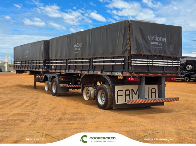 Bitrem Graneleiro Randon Preta 2007 7,50m x 1,80m