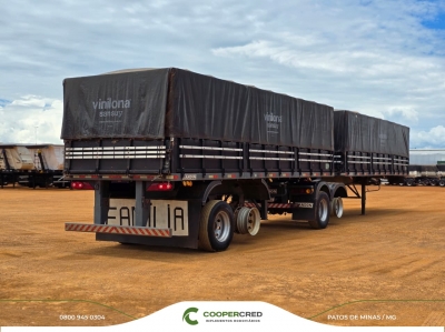 Bitrem Graneleiro Randon Preta 2007 7,50m x 1,80m