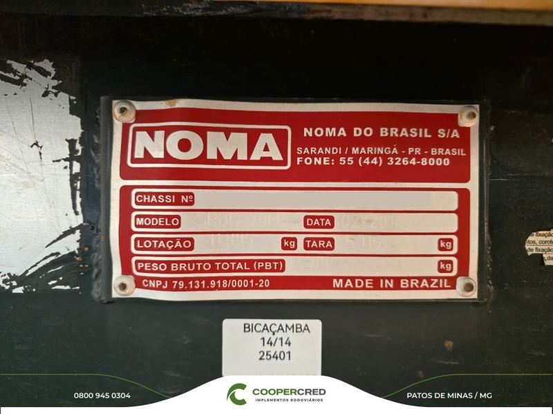 Bicaçamba Noma Branca 2014/2014 20M³