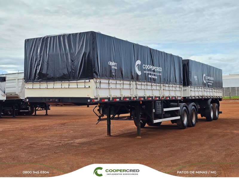 Bitrem Graneleiro Randon 14/15 7,10m x 1,80m Lona Nova
