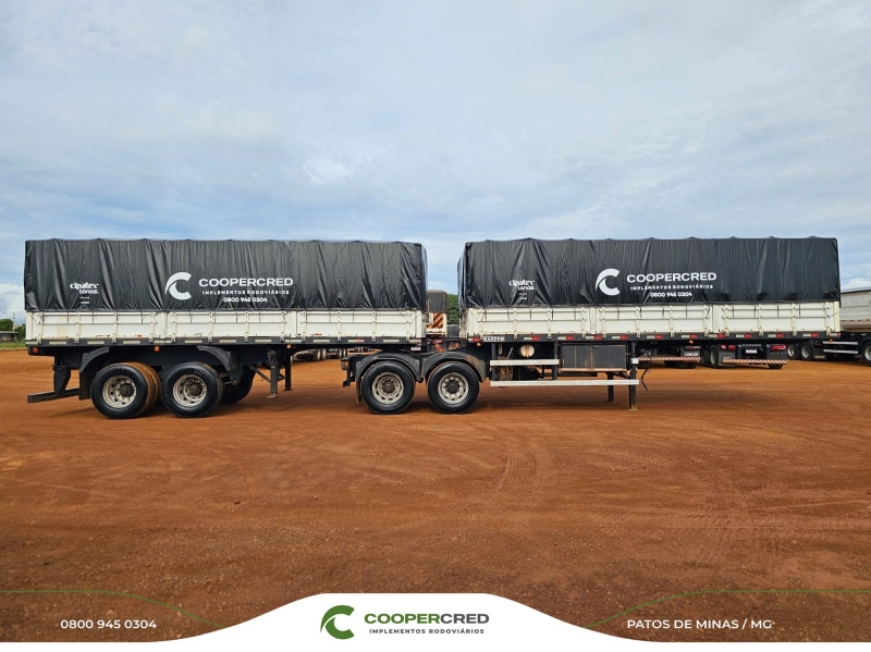 Bitrem Graneleiro Randon 14/15 7,10m x 1,80m Lona Nova