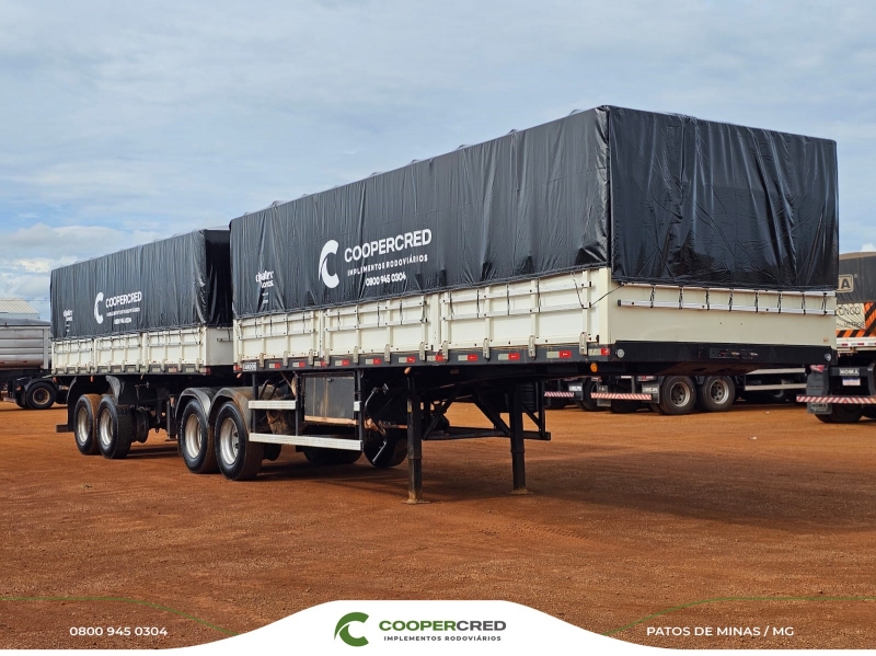 Bitrem Graneleiro Randon 14/15 7,10m x 1,80m Lona Nova