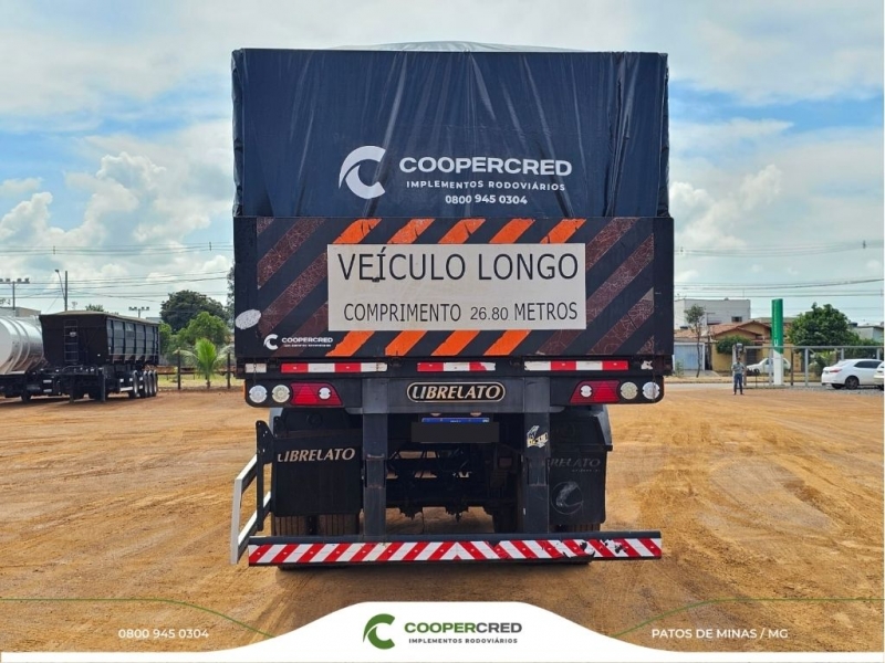 Bitrenzão Graneleiro Librelato 2013/2014 11,4m x 1,8m Lona Nova c/ pneus