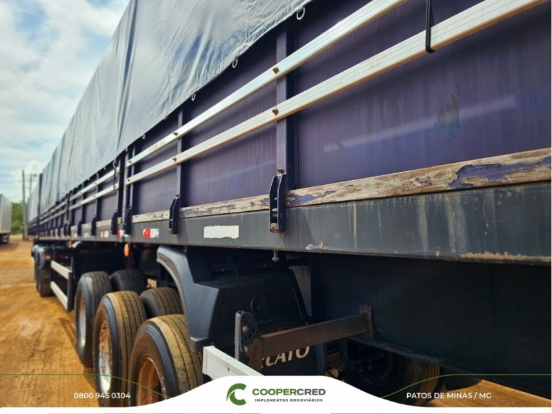 Bitrenzão Graneleiro Librelato 2013/2014 11,4m x 1,8m Lona Nova c/ pneus