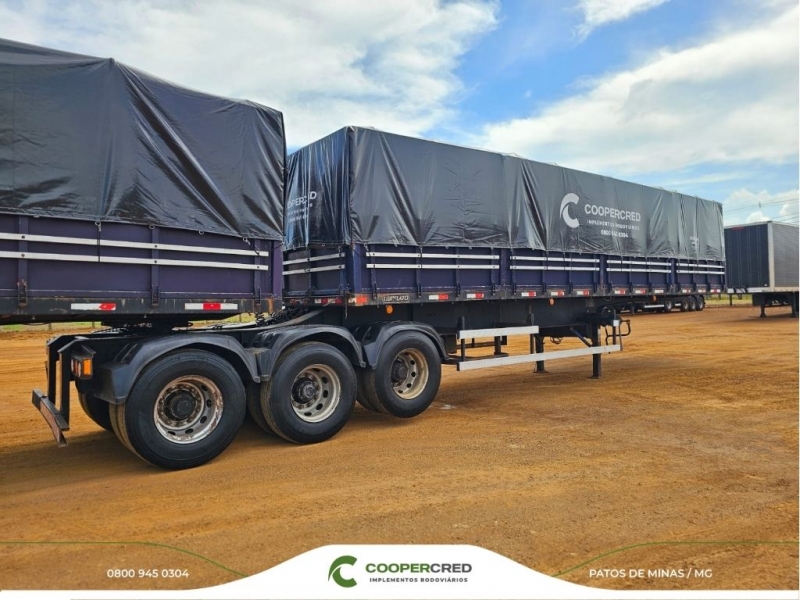 Bitrenzão Graneleiro Librelato 2013/2014 11,4m x 1,8m Lona Nova c/ pneus
