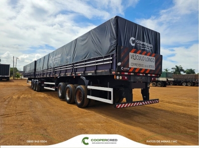 Bitrenzão Graneleiro Librelato 2013/2014 11,4m x 1,8m Lona Nova c/ pneus