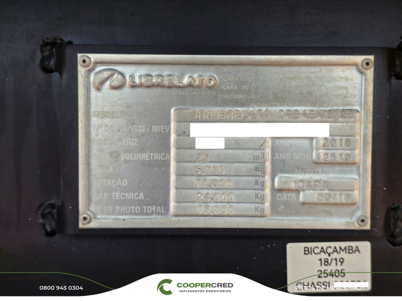 Bicaçamba Librelato com Lona Fácil 18/19