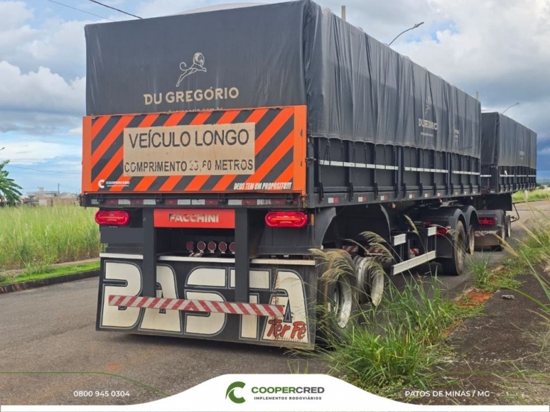 Rodotrem Graneleiro Facchini Preta 2021 Assoalho de Chapa