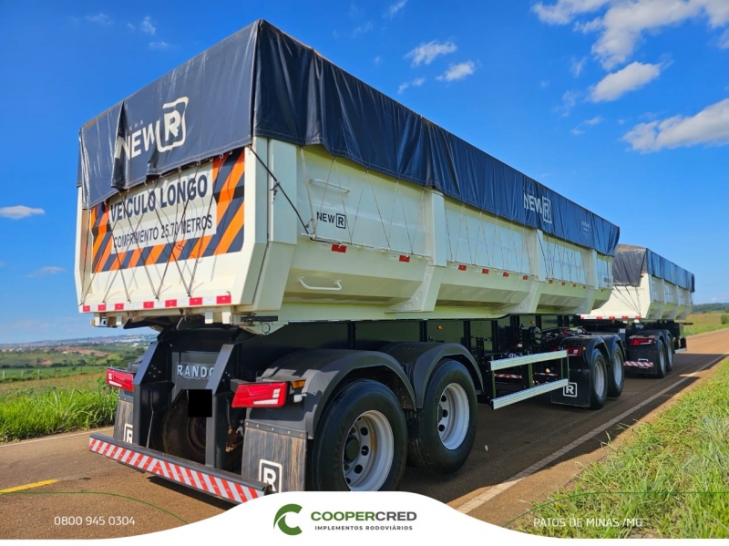 Rodocaçamba Randon Branca 23/23 sem pneus