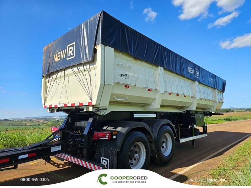 Rodocaçamba Randon Branca 23/23 sem pneus