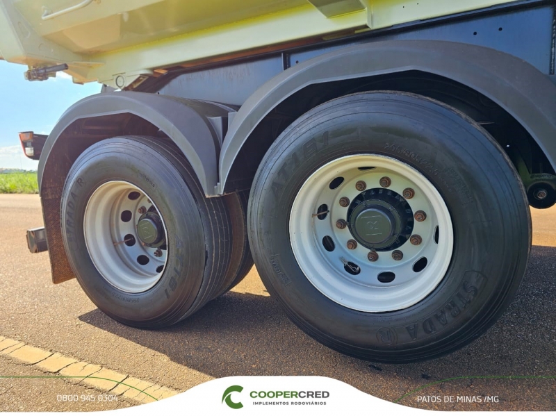 Rodocaçamba Randon Branca 23/23 sem pneus