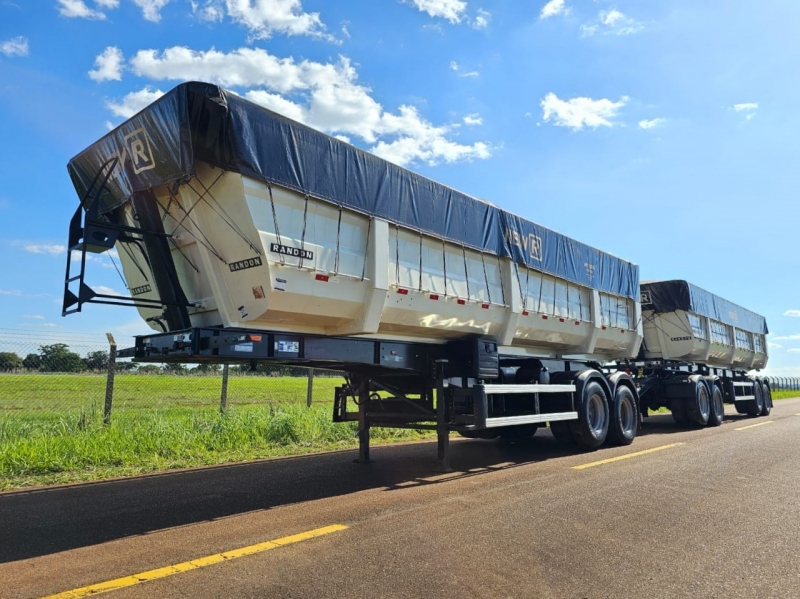 Rodocaçamba Randon Branca 23/23 sem pneus