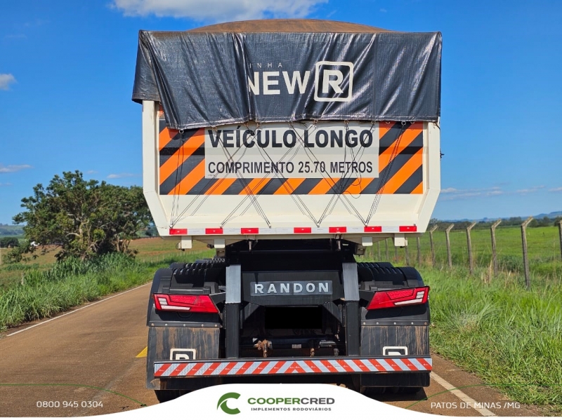 Rodocaçamba Randon Branca 23/23 sem pneus