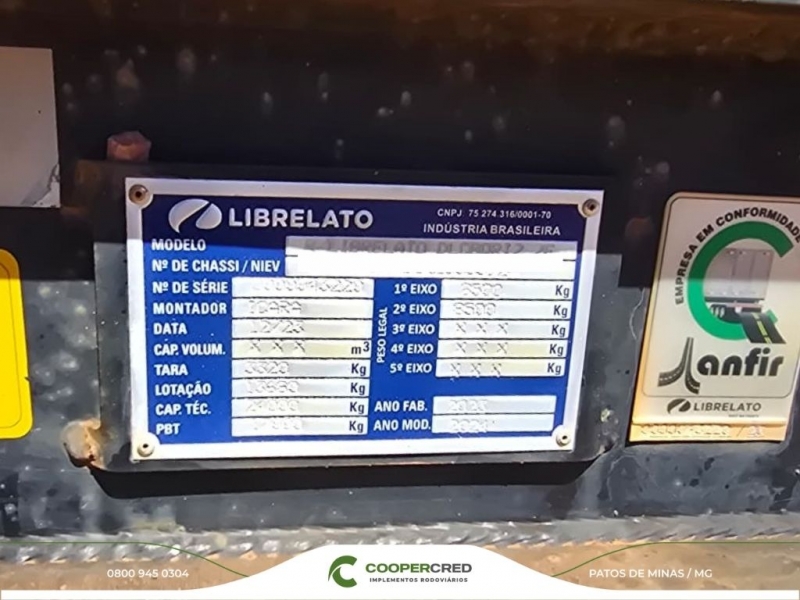 Rodoçacamba Librelato 23/24 com Pneus e Lona Fácil