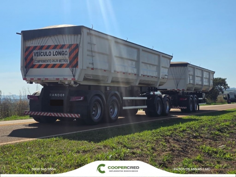 Rodocaçamba Randon 2023 Com pneus e Lona Fácil