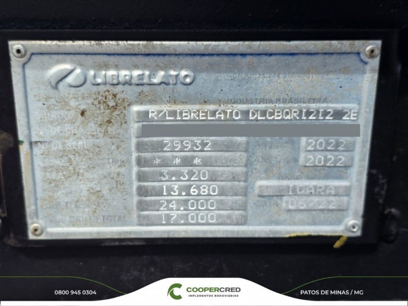 Rodocaçamba Librelato 2022 com Lona Fácil