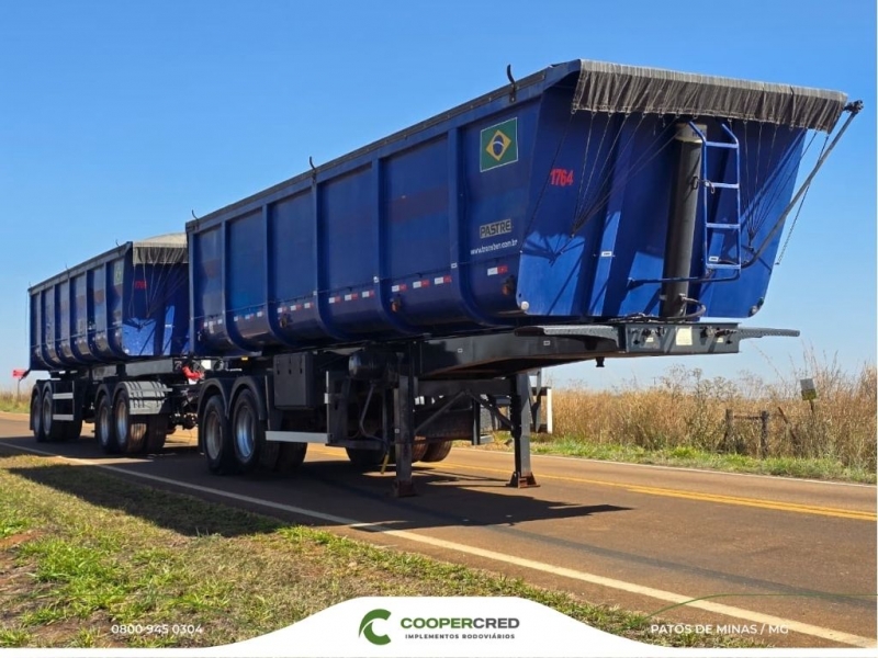 Rodocaçamba Pastre 2022 Azul com Lona Fácil