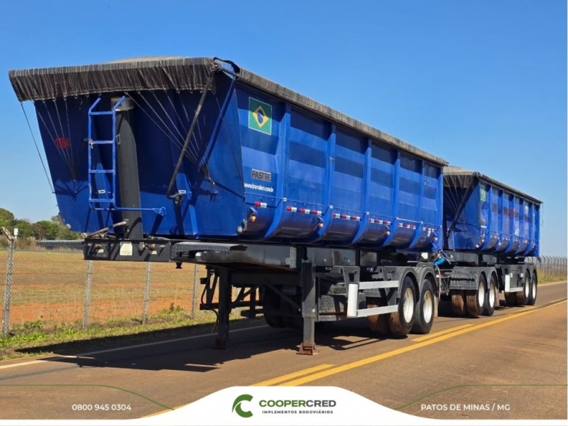 Rodocaçamba Pastre 2022 Azul com Lona Fácil