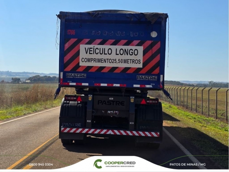 Rodocaçamba Pastre 2022 Azul com Lona Fácil