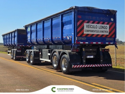 Rodocaçamba Pastre 2022 Azul com Lona Fácil