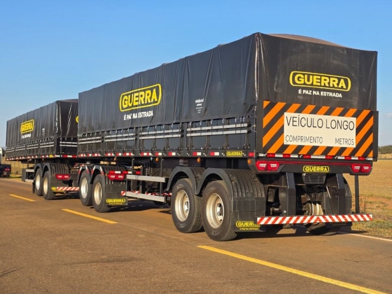 Rodotrem Graneleiro 5ª Roda Guerra Assoalho de Compensado