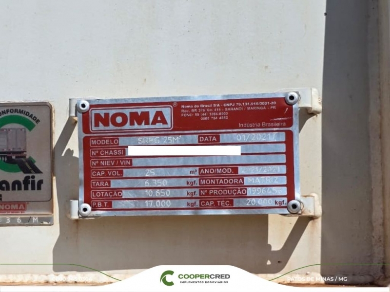 Bicaçamba Noma 2021/2021 25m³ com Lona Facil